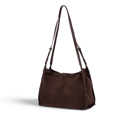 Borsa Tracolla Donna in Camoscio Marrone | Exe Tsakiris Mallas 83383 BROWN Tsakiris Mallas 