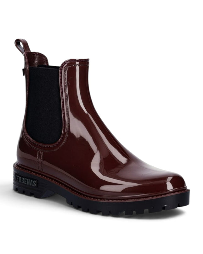 Stivaletto da Pioggia Galosce Donna Chelsea in Gomma Lucida Bordeaux | Verbenas GAUDI BRILLO BURDEOS Verbenas 