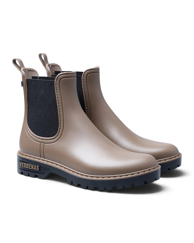 Stivaletto da Pioggia Galosce Donna Chelsea in Gomma Beige | Verbenas GAUDI DOWNTOWN ASH BLACK Verbenas 