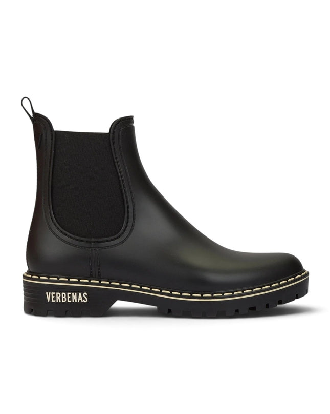 Stivaletto da Pioggia Galosce Donna Chelsea in Gomma Nero | Verbenas GAUDI DOWNTOWN BLACK Verbenas 