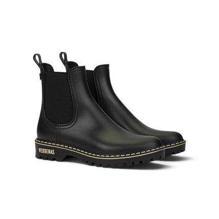 Stivaletto da Pioggia Galosce Donna Chelsea in Gomma Nero | Verbenas GAUDI DOWNTOWN BLACK Verbenas 