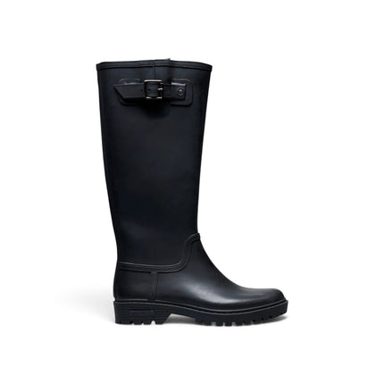 Stivale da Pioggia Galosce Donna in Gomma Nero | Verbenas GRETA SMOOTH BLACK Verbenas 