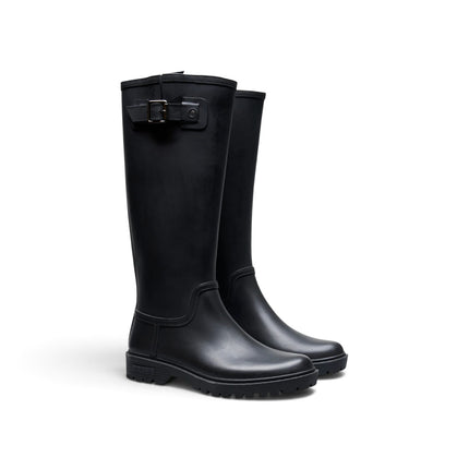 Stivale da Pioggia Galosce Donna in Gomma Nero | Verbenas GRETA SMOOTH BLACK Verbenas 