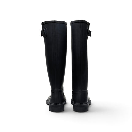 Stivale da Pioggia Galosce Donna in Gomma Nero | Verbenas GRETA SMOOTH BLACK Verbenas 
