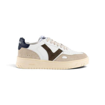 Sneakers Uomo Patchwork Bianca Blu | Victoria 1257101 SEUL MARINO Victoria 