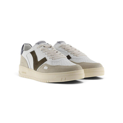 Sneakers Uomo Patchwork Bianca Blu | Victoria 1257101 SEUL MARINO Victoria 