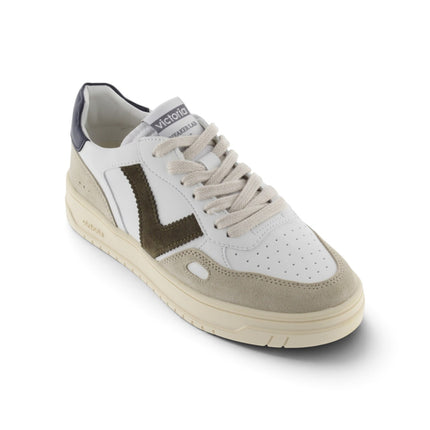 Sneakers Uomo Patchwork Bianca Blu | Victoria 1257101 SEUL MARINO Victoria 