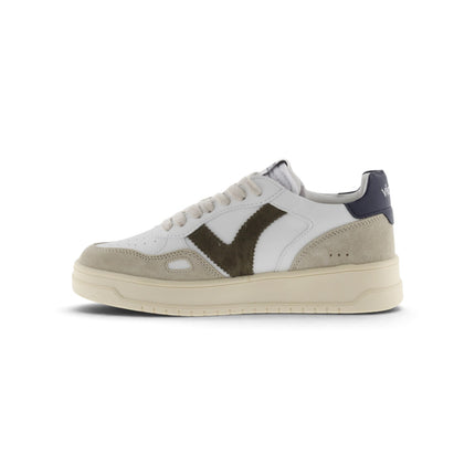 Sneakers Uomo Patchwork Bianca Blu | Victoria 1257101 SEUL MARINO Victoria 