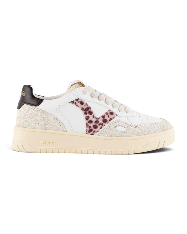 Sneakers Donna Patchwork Animalier | Victoria 1257124 SEUL BEIGE Victoria 