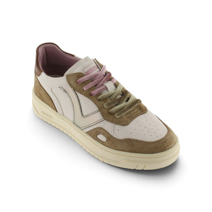 Sneakers Donna Patchwork Cuoio Doppio Laccio | Victoria 1257148 SEUL CUERO Victoria 