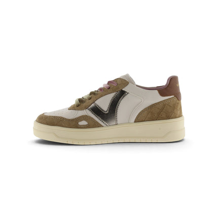 Sneakers Donna Patchwork Cuoio Doppio Laccio | Victoria 1257148 SEUL CUERO Victoria 