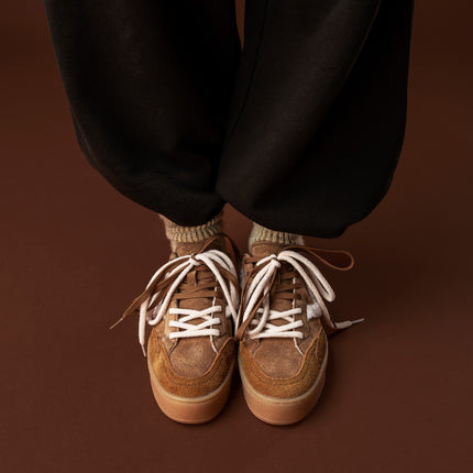 Sneakers Donna Platform Camoscio Cammello | Victoria 1265104 TURIN TAUPE Victoria 