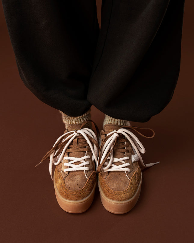 Sneakers Donna Platform Camoscio Cammello | Victoria 1265104 TURIN TAUPE Victoria 