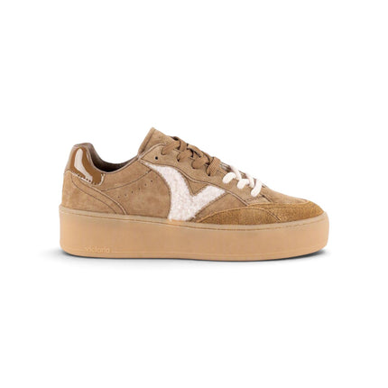 Sneakers Donna Platform Camoscio Cammello | Victoria 1265104 TURIN TAUPE Victoria 