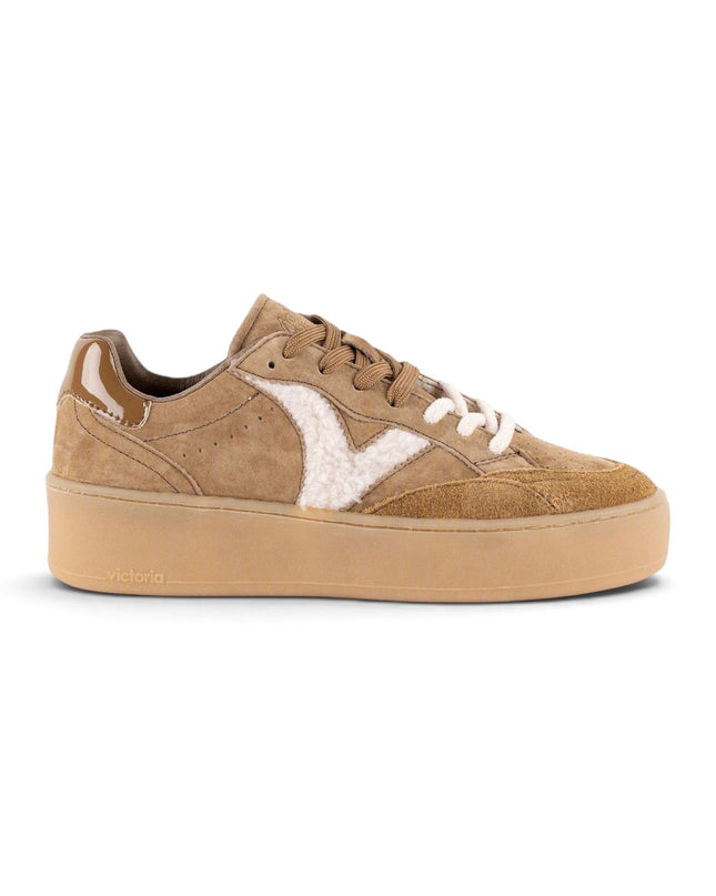 Sneakers Donna Platform Camoscio Cammello | Victoria 1265104 TURIN TAUPE Victoria 
