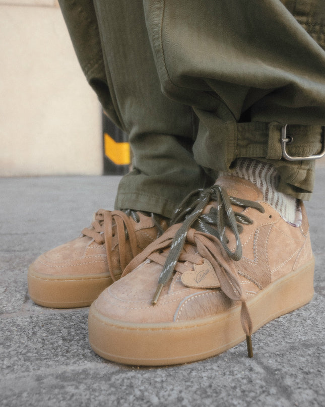 Sneakers Donna Platform Camoscio Beige | Victoria 1265105 TURIN BEIGE Victoria 