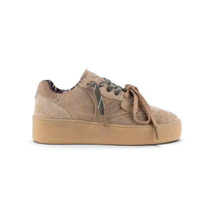 Sneakers Donna Platform Camoscio Beige | Victoria 1265105 TURIN BEIGE Victoria 