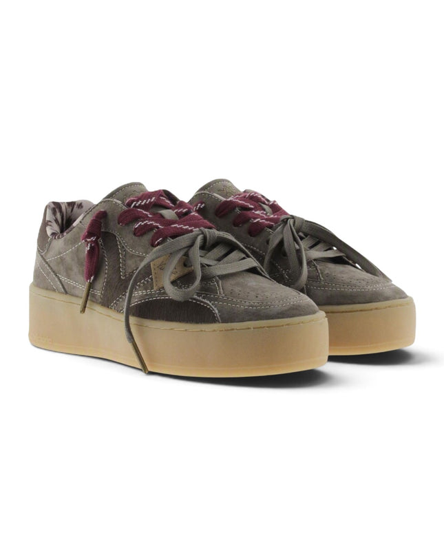 Sneakers Donna Platform Camoscio Kaki | Victoria 1265105 TURIN VERDE Victoria 