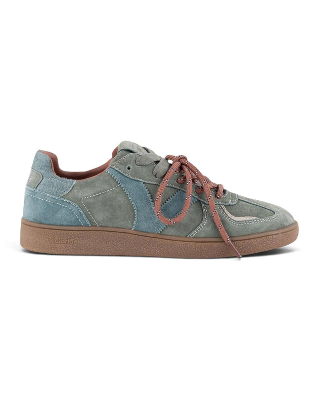 Sneakers Donna Camoscio Verde Doppio Laccio | Victoria 1267100 LONDRES JADE Victoria 
