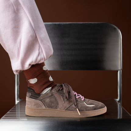 Sneakers Donna Camoscio Testa di Moro Doppio Laccio | Victoria 1267100 LONDRES MARRONE Victoria 
