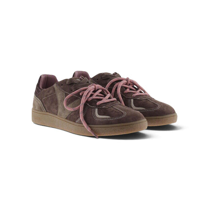 Sneakers Donna Camoscio Testa di Moro Doppio Laccio | Victoria 1267100 LONDRES MARRONE Victoria 