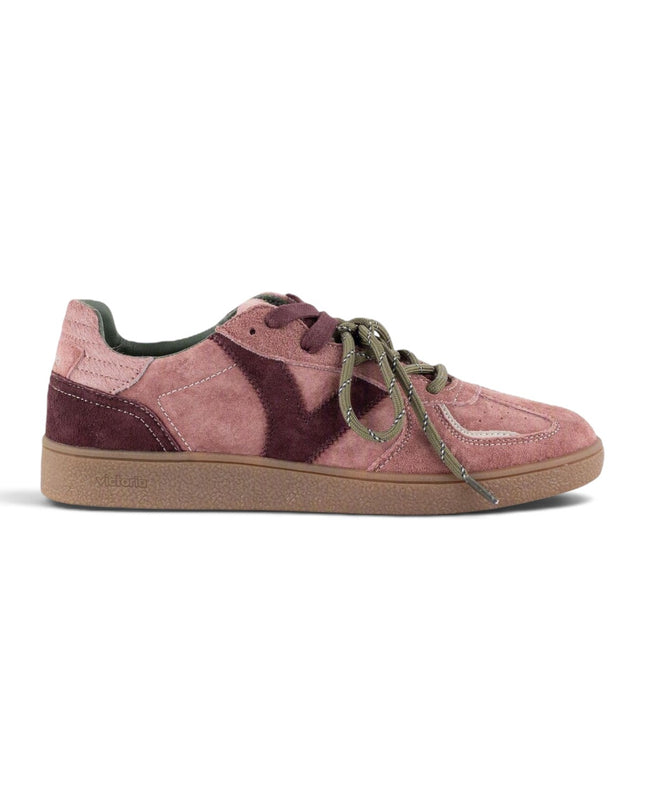 Sneakers Donna Camoscio Nude Doppio Laccio | Victoria 1267100 LONDRES NUDE Victoria 