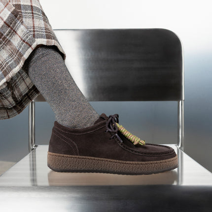 Mocassini Donna Camoscio Marrone Doppio Laccio | Victoria 1268101 MALMO WALLABEE MARRONE Victoria 