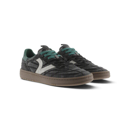 Sneakers Uomo Nere Inserto Verde in Pelle | Victoria 8806125 SMASH BLACK Victoria 