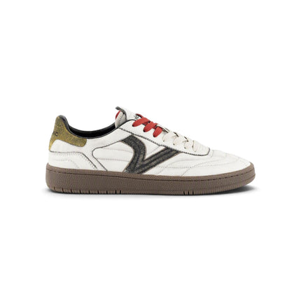 Sneakers Uomo Bianche Inserto Multicolor in Pelle | Victoria 8806125 SMASH WHITE Victoria 