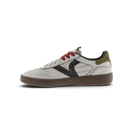 Sneakers Uomo Bianche Inserto Multicolor in Pelle | Victoria 8806125 SMASH WHITE Victoria 