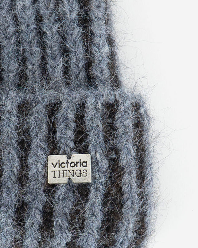 Victoria Cappello Beanie Donna Grigio 9126020 BICOLOR GRIS Victoria 