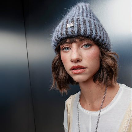 Victoria Cappello Beanie Donna Grigio 9126020 BICOLOR GRIS Victoria 