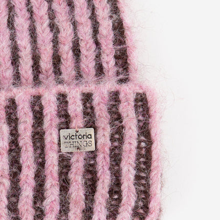Victoria Cappello Beanie Donna Malva Viola 9126020 BICOLOR MALVA Victoria 