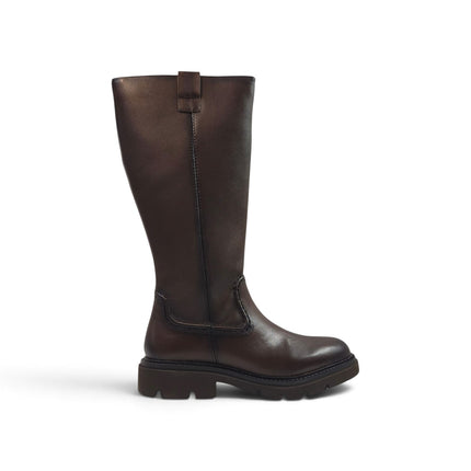 Stivale Donna Tacco Roccia in Pelle Marrone | Vueva BB386210 BROWN Vueva 