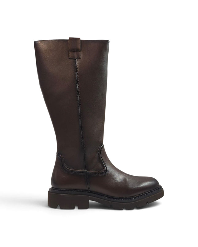 Stivale Donna Tacco Roccia in Pelle Marrone | Vueva BB386210 BROWN Vueva 