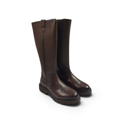 Stivale Donna Tacco Roccia in Pelle Marrone | Vueva BB386210 BROWN Vueva 