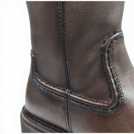Stivale Donna Tacco Roccia in Pelle Marrone | Vueva BB386210 BROWN Vueva 