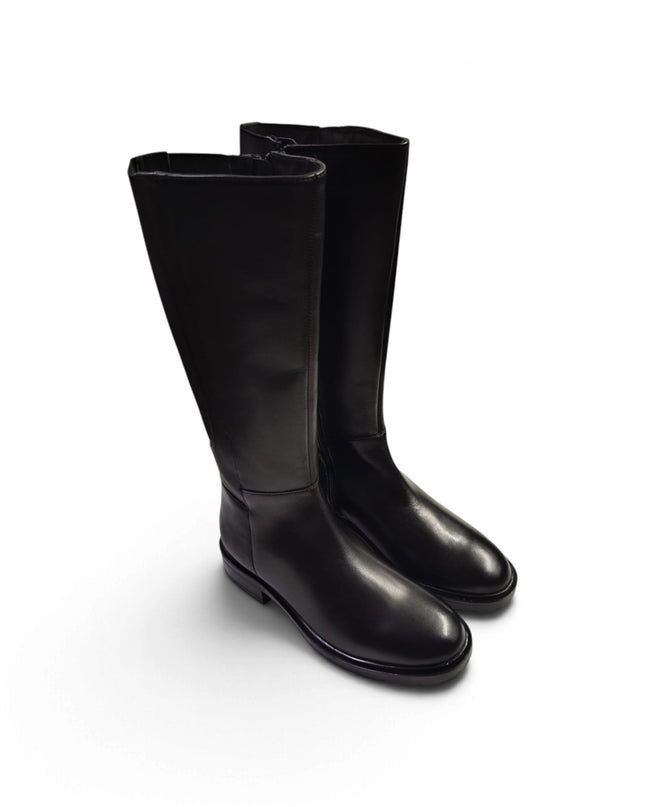Stivale Donna Tacco Basso in Pelle Nera | Vueva BB486206 BLACK Vueva 