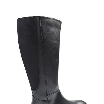 Stivale Donna Tacco Basso in Pelle Nera | Vueva BB486206 BLACK Vueva 
