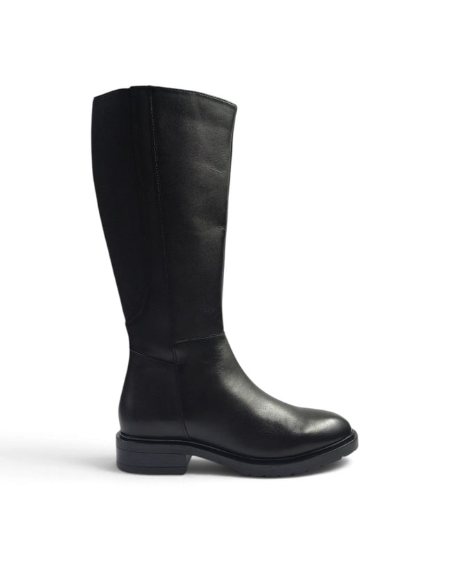 Stivale Donna Tacco Basso in Pelle Nera | Vueva BB486206 BLACK Vueva 
