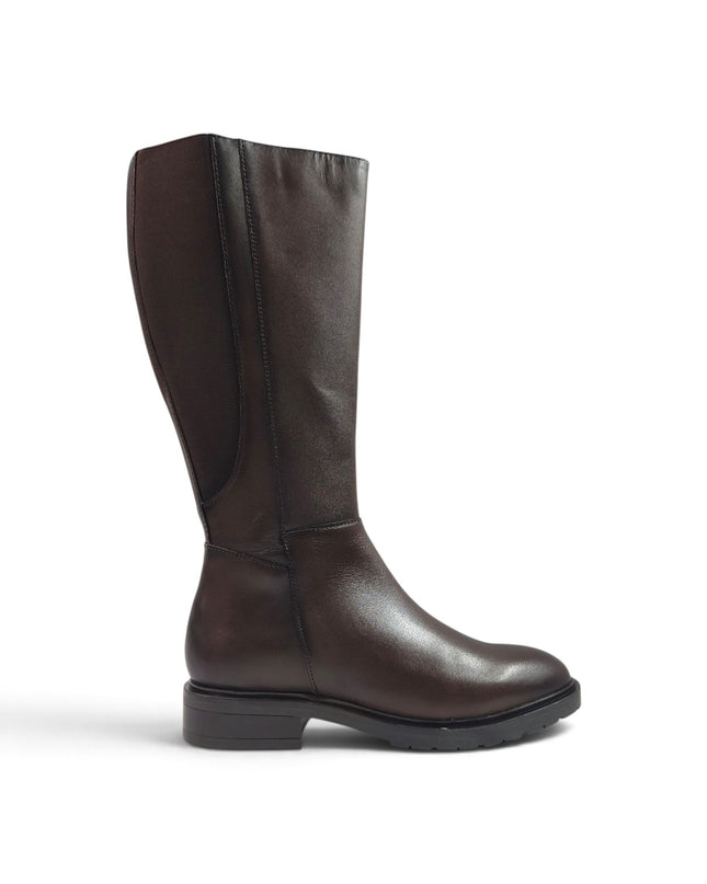 Stivale Donna Tacco Basso in Pelle Marrone | Vueva BB486206 BROWN Vueva 