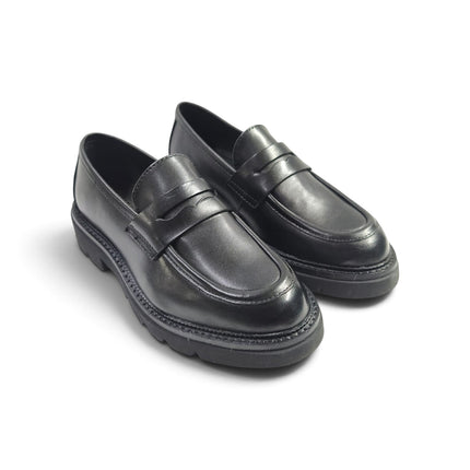 Mocassini Donna con Morsetto in Pelle Nera | Vueva U385209 BLACK Vueva 