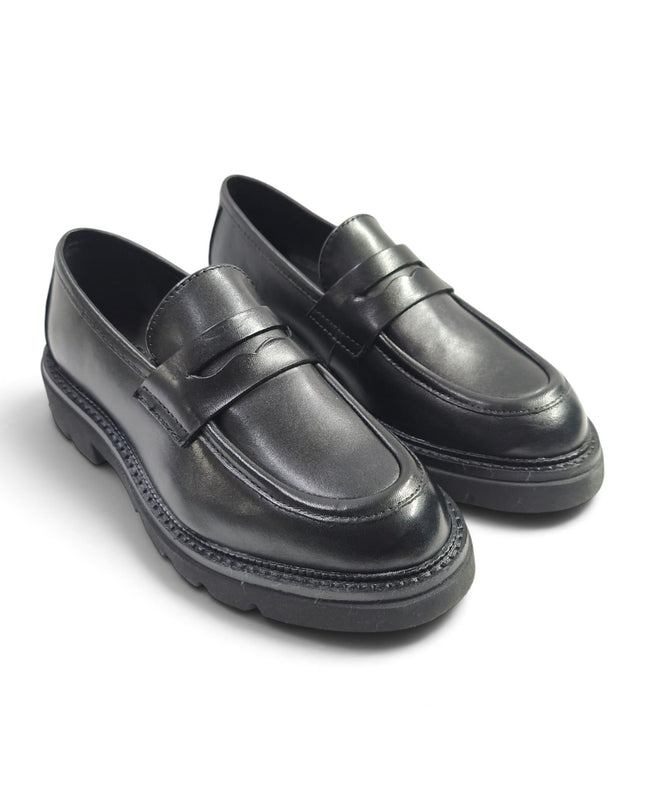 Mocassini Donna con Morsetto in Pelle Nera | Vueva U385209 BLACK Vueva 