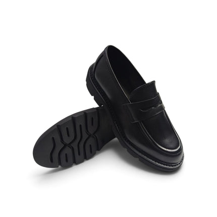 Mocassini Donna con Morsetto in Pelle Nera | Vueva U385209 BLACK Vueva 