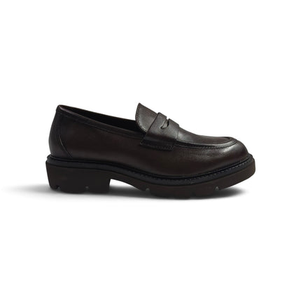 Mocassini Donna con Morsetto in Pelle Marrone | Vueva U385209 BROWN Vueva 