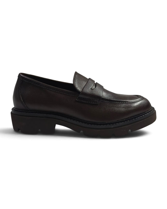 Mocassini Donna con Morsetto in Pelle Marrone | Vueva U385209 BROWN Vueva 