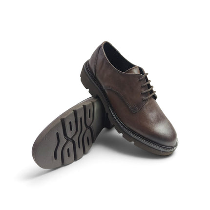 Francesina Liscia Donna con in Pelle Marrone | Vueva UB385203 BROWN Vueva 