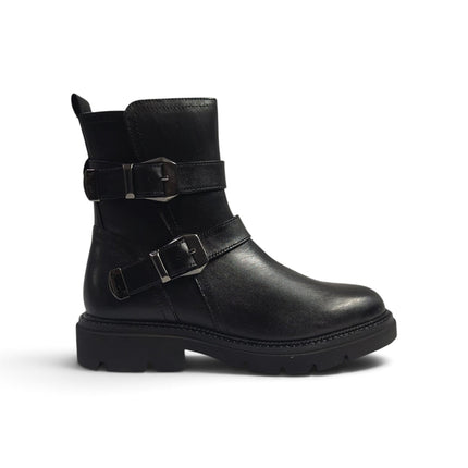 Stivaletto Donna Combat in Pelle Nero | Vueva VB385212 BLACK Vueva 