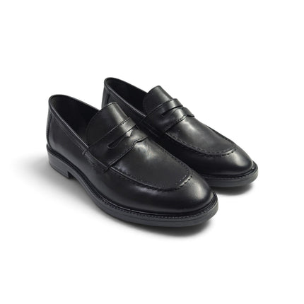 Mocassino Uomo College Bendina in Pelle Nera | Vueva WB276207 BLACK Vueva 