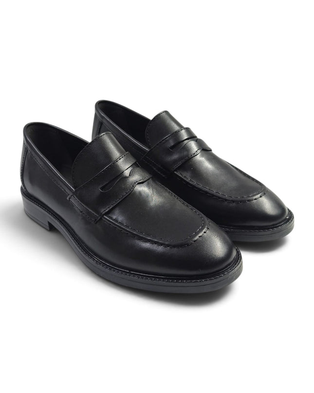Mocassino Uomo College Bendina in Pelle Nera | Vueva WB276207 BLACK Vueva 